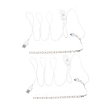 NUOBESTY 2Stücke USB LED Lichtstreifen Dimmbar für Nähmaschinen und Vielseitige Anwendungen Installieren für Schrank und Bücherregal