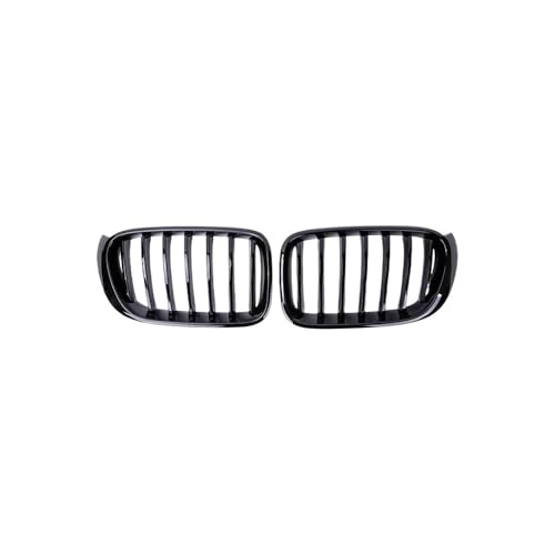 Parrilla delantera para X3 F25 y X4 F26 2016 con rejilla frontal de doble línea negra brillante