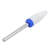 Jeanoko Nail Drill Bit Corn-Head-Shape Electric Grinding Machine Accessories Lightweight Electric Grinder Parts Portable Ceramic Grinding Head(Medium frosted M blue box)