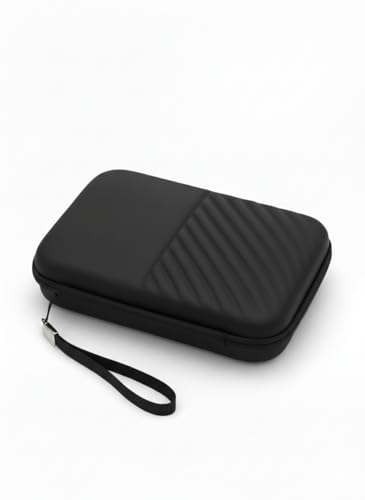 Image of VYAR Hard Drive Carrying Case /Bag 2.5-inch Carry Pouch Compatible with Western Digital WD Elements Seagate Passport Toshiba Earphone Power Bank USB Cable & Portable Hard Drives - Black