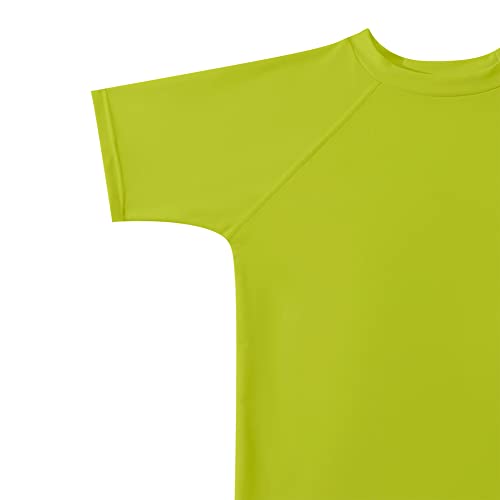 Boys' Short Sleeve Rashguard Swim Shirt Kids Toddle Swimwear Rash Guard UPF 50+ Sun Protection (3T, Green)3