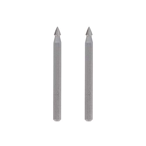 Dremel 118 Lot de 2 Fraises Haute Vitesse en Acier, Bout Pointu, Ø 3,2mm pour Sculpter et Graver avec Outils Multi-usages