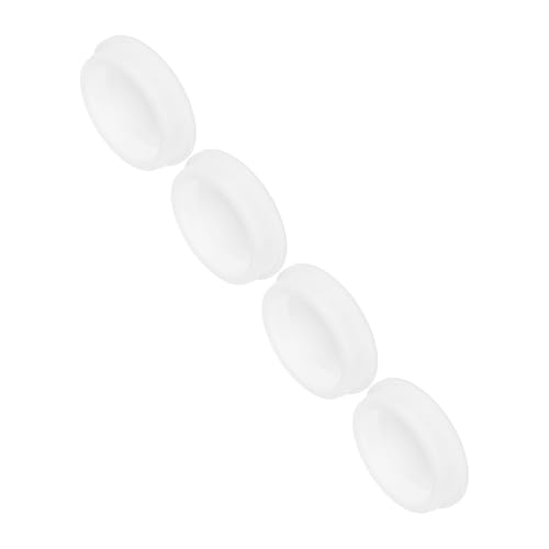 Image of MECCANIXITY 4Pcs T-Shaped Silicone Plugs 61.3mm 2-1 /2 Inch Dia Snap in Plug Hole Seal Cover Round Rubber Stopper for Kitchen Rubber Bulkheads Waterproof Sealing Plugs White