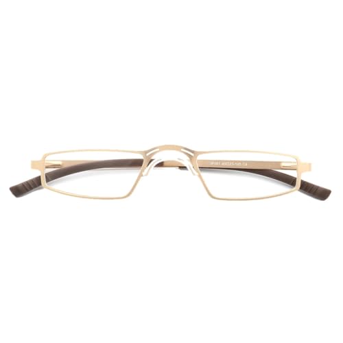 Montures de lunettes en métal vintage doré c4 pour hommes et femmes