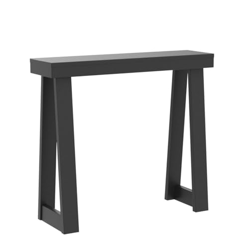 Plank+Beam Solid Wood Console Table, 36 Inch, Sofa Table, Narrow Entryway Table for Hallway, Behind The Couch, Living Room, Foyer, Easy Assembly, Black | Sofa Table, for Hallway, Behind The Couch, Living Room, Foyer