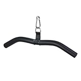 Latzug Griff, Bizeps Stange Trizeps Kabelzug, Latzugstange Kurz 48 cm Schwarz, Gym Zuhause Bodybuilding Crossfit Krafttraining Sport Fitness Zubehör