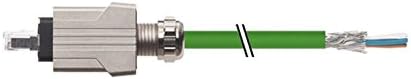 Murr Elektronik, 7000-99631-7940150, Push Pull RJ45 with cable, Profinet PUR-OB 2x2x0,34 shielded green UL, CSA 1,5m