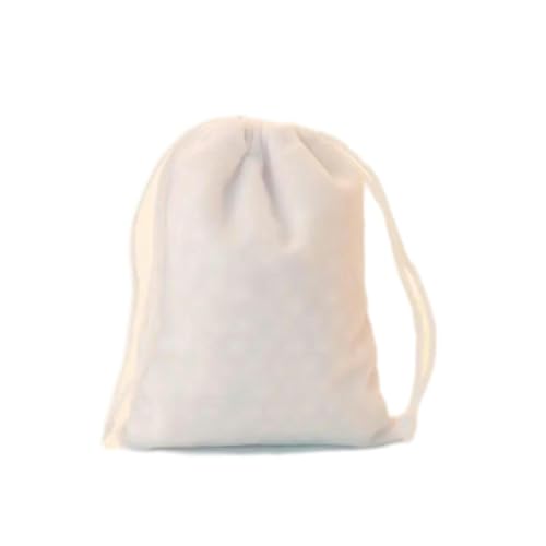 SOLARAMINDS Multi Size Velvet Bag Drawstrings Pouches Jewelry Gift Display Wedding Decoration Packing Bags-White-3.15 X 3.93 In-10Pcs