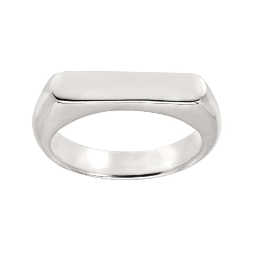 Silpada 'Big Idea' Flat-Top Ring in Sterling Silver, Size 9, Size 9