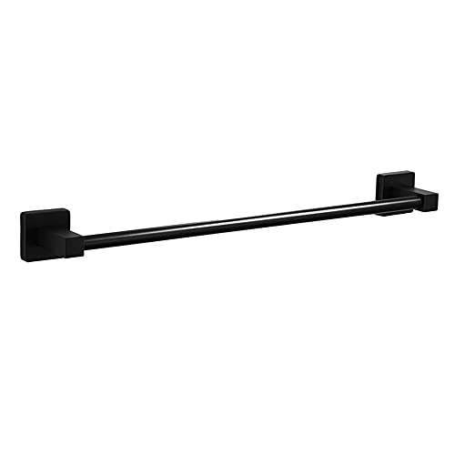 Porte-serviettes mural noir pour optimiser une petite salle de bain