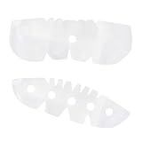 Fenteer 20 Pieces Baseball Cap Liners, Compact Portable Absorbent Sweat Liner Hat Sweat Protectors for Adult Baseball Hat Tennis Caps White