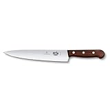 VICTORINOX(ビクトリノックス) 牛刀包丁 軽くて切れ味が良く様々な調理で活躍 22cm直刃 ウッド プロ仕様の牛刀包丁 シェフナイフ 5.2000.22G