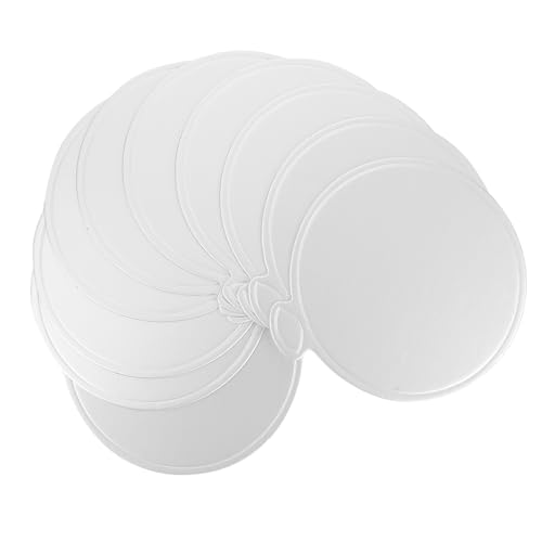 ULTECHNOVO Bases para Tartas de Cartón Plata, 100 Piezas, Diámetro 90 Mm, Bases para Servir Pasteles y Soporte para Postres, Ideales para Repostería, Cumpleaños y Eventos
