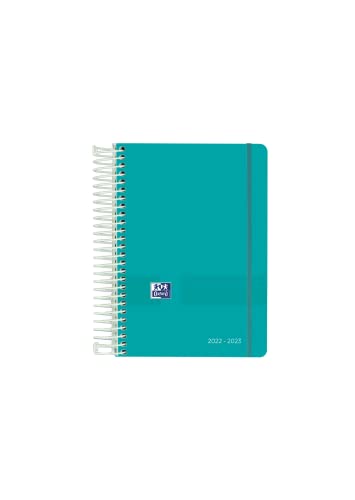 Agendas Oxford Oxford, Agenda 2022 2023 Día Por Página, Tapa Plástico, 11,8 x 16,8cm, Español, Live & Go Color Azul