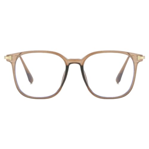 Image of Shiratori Square Blue Light Blocking Glasses for Women Men, Lightweight Frame Anti Eyestrain Computer Glasses