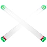 BESPORTBLE 2 Stück PVC transparentes Angelposen aufbewahrungsrohr mit Integriertem Schwamm Leichtes und Langlebiges Angelzubehör für Sicheren Schutz und Einfache Handhabung Zufällige Farbe