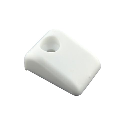 ASHMAV 10 Pack Drawer Slide Bumpers for Roll Out Shelves, White