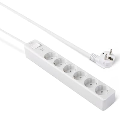 Amazon Basics Regleta de 600 Julios con Protección contra Sobretensiones y Obturadores de Seguridad, 6 Enchufes, Color Blanco, 1,4m | Ya disponible en tu tienda friki favorita! En mundofriki.es! Amazon Basics Regleta de 600 Julios con Protección contra Sobretensiones y Obturadores de Seguridad, 6 Enchufes, Color Blanco, 1,4m | Ya disponible en tu tienda friki favorita! En mundofriki.es!
