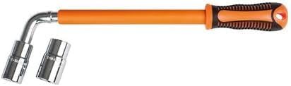 MILONI USA Telescoping Lug Wrench, Wheel Hex Wrench With Standard Cr-V Sockets 17/19, 21/22Mm (Telescoping Lug Wrench)