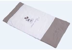 Sauthon Materassino Per Fasciatoio Chic For Kids – Modello Grande 68x84 Cm, Sfoderabile, Bianco Con Bande Argento E Viola - 2