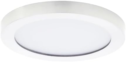 Maxim Lighting 57590WTWT Chip - 11W 1 LED Round Flush Mount-1.25 Inch Tall and 5.5 Inch Wide, Finish Color: White
