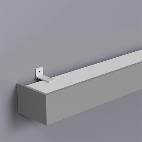 Riel para cortina de pared con cenefa decorativa resistente para ventana