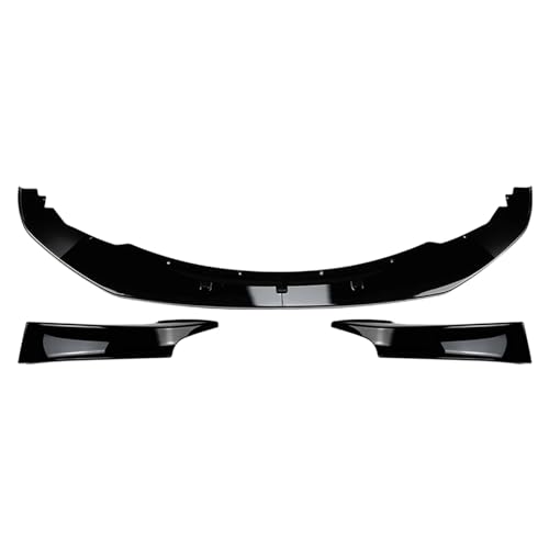 Compatibile con BMW Serie 1 F20 F21 M Sport 2011-2015 118i 120i Carbon Fiber Look Paraurti Anteriore Splitter Lama Labbro + Spoiler Laterale Copertura Trim