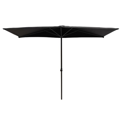 Rectangular Patio Umbrella - Adjustable Outdoor Beach Sunshade for Garden Balcony Courtyard and Terrace - Versatile Wall-Mounted Canopy for Sun Protection