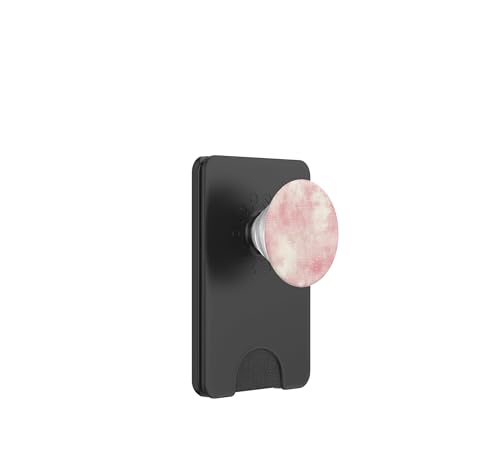 PopWallet MagSafe retro rosa pastel y crema con tarjetero magnético extraíble
