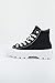 Converse Women's Chuck Taylor All Star Lugged Hi Sneakers, Black/White/Black, 10.5 Medium US
