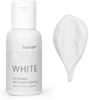 Oil Based Food Coloring For Chocolate, White, Food Grade 20ml, Edible Oil Food Dye For Baking, Cupcake & Fondant, Icing