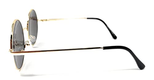 My Shades - Round Retro Sunglasses Or Clear Glasses Unisex Hippie Style (Gold Frame, Multicolor Prism)… #TOP5