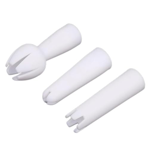 3 Pcs White Set Whip Cream Dispenser Head Whipped Nozzle Mounting Mouth Base Tips Dinning Bar Whip Cream Special Head Cream Chargers and Whippers Kitchen Utensils and Gadgets