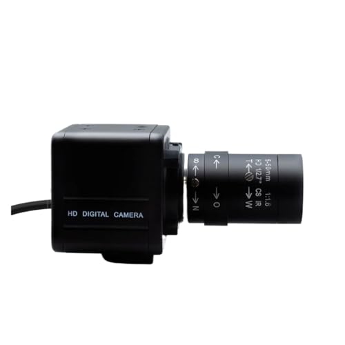BQHHWTZ 5 50mm HD Industrial Camera Living Stream Webcam 1 27 CS Mount F1 Manual Zoom Lens 3 4 5 8MP CMOS Digital Camera