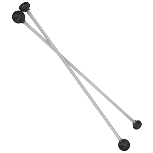 Toyvian 2個ポータブル シロフォンマレット 両端ハンマー パーカッション楽器用 ステージドラムスティック 学生用 マリンバ ドラム練習 アクセサリー