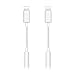 Produktbild 2 Stück Kopfhörer Adapter für iPhone auf 3,5mm klinkenkabel Adapter Kopfhörer Splitter Kompatibel mit iPhone 12/11/XS/XS/X/7/7P/8/8P Aux-Audio-Dongle für iOS 10.3 oder höher - Weiß