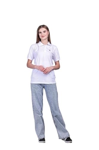 Vishal Fashion Women's Regular Fit 100% Pure Organic Cotton Polo T-Shirt | Womens Polo Collar Neck T-Shirt | Cotton Plain Polo Neck Half Sleeve T-Shirt-image-43