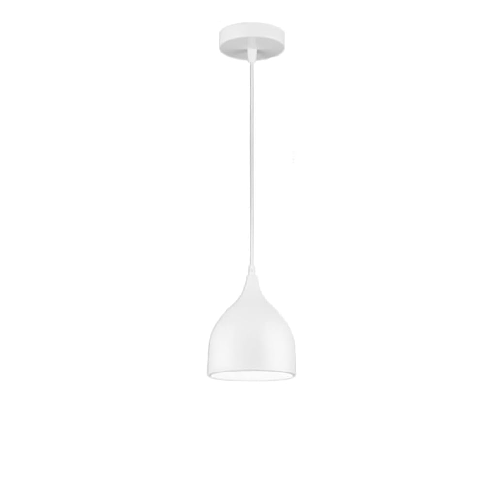 LANTANB Modern Simple Style Chandelier, E27 Base Single Head Wrought Iron Pendant Lamp Lampshade, Bedroom Dining Hallway Decorative Ceiling Hanging Light