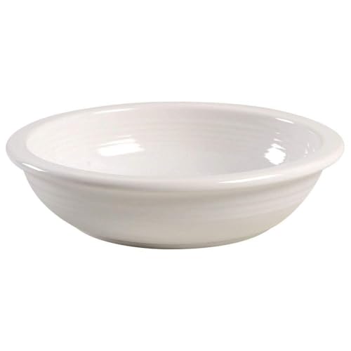 Fiesta® Individual Pasta Bowl, 8.375" (32oz) – Durable Ceramic, Lead-Safe, Dishwasher/Microwave/Oven Safe – Made in USA Dinnerware - White