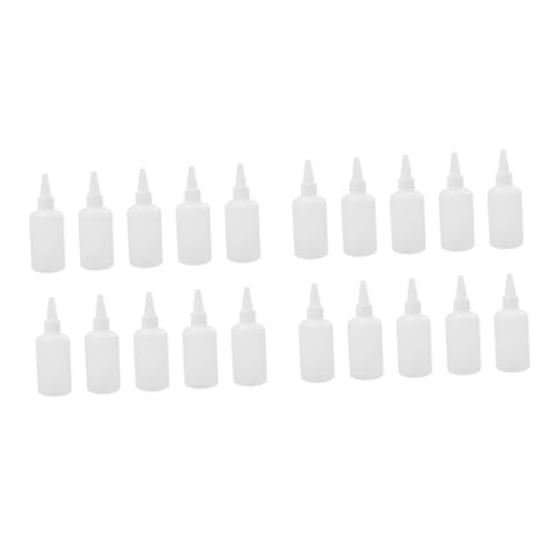 Artibetter 40 piezas Botellas Aplicadoras de Reutilizables de Botella de Plástico Translúcida con Puntiagudo para Manualidades y Reparaciones Domésticas