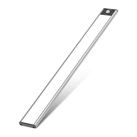 YEELIGHT Under Cabinet Lights Wireless, 71 LEDs Closet Light Motion Sensored,Rechargeable Under Cabinet Lighting Dimmable, 15.74 Inch Magnetic Stick on Lights for Closet, Wardrobe, Stairs, Cold White Cover
