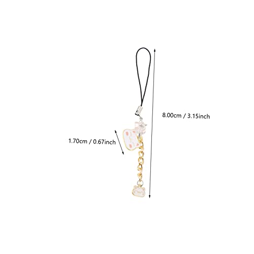 Hemobllo 2 Pçs Plugue De Poeira Pingente USB Baterias De Bateria Para USB Drive Telefone Cordão Deco