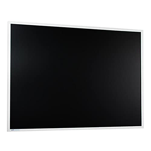 Tableau noir avec encadrement blanc 90x120 cm | Tableau magnétique | Tableau pour craie | Tableau SAM creative Cover