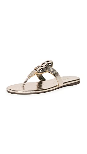 Tory Burch Women's Miller Soft Sandals, Spark Gold, 10.5...
