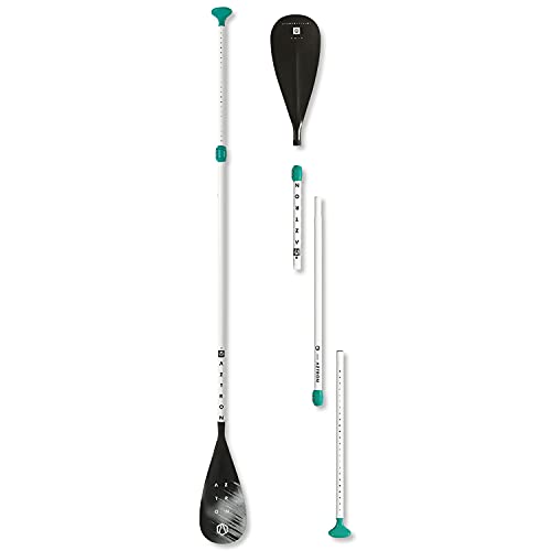 Aztron Style 2.0 Aluminium Paddle, 4-Sektionen, Stechpaddel für SUP Board, Stand-up-Paddle, Einstellbarer Bereich von 160-197cm, leicht und kompakt