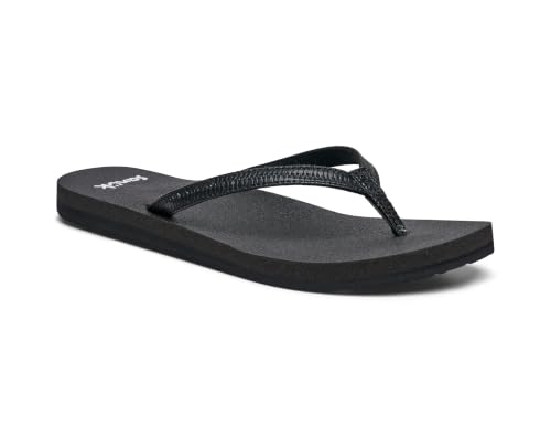 Image of Sanuk Yoga Joy Womens Flip Flops | Yoga Mat Footbed | Sandals for Women | Womens Yoga Sandals | Women's Beach Sandals