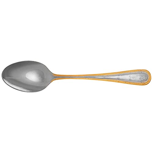Wallace Silver Gold Royal Bead Place Oval Soup Spoon