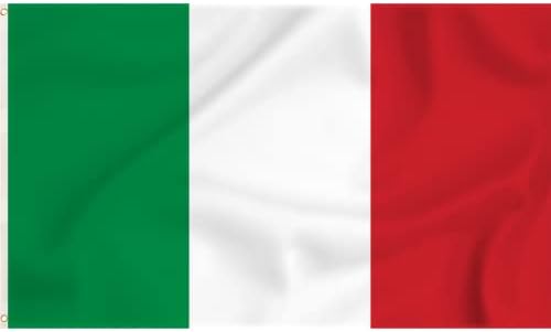 Storm&Lighthouse Flag of Italy National Italian Flag European Flags 5ft x 3ft with Eyelets