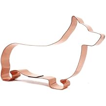 Pembroke Welsh Corgi Cookie Cutter Handcrafted Copper Dog Shape, USA-Made, Food Safe, Includes Recipe Corgi Gifts & Pet-Themed Baking Decor