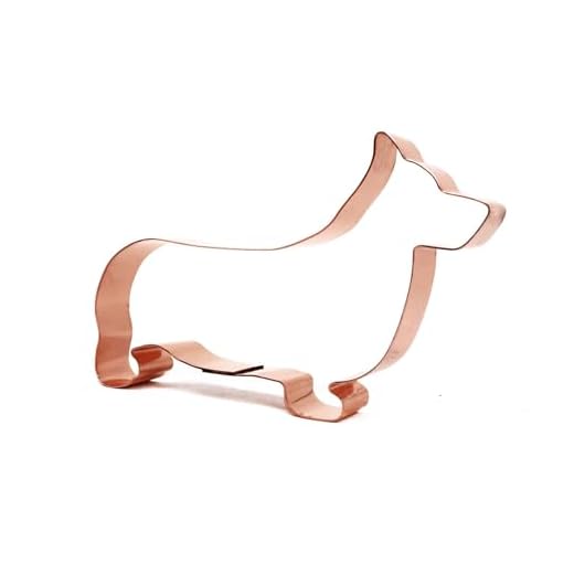 Pembroke Welsh Corgi Cookie Cutter – Handcrafted Copper Dog Shape, USA-Made, Food Safe, Includes Recipe – Corgi Gifts & Pet-Themed Baking Decor